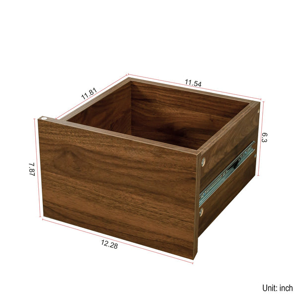 English Elm Kitchen Small Sideboard Countertop Organizer with Sliding Glass Doors, 3 Drawers & Display Shelf, Modern Storage Cabinet W331P289098