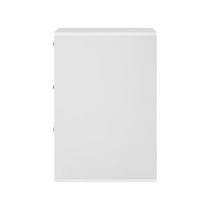 English Elm Wall Mounted Floating Cabinet with Adjustable Height and Modular Design for Custom Bathroom Storage White N710P324099K