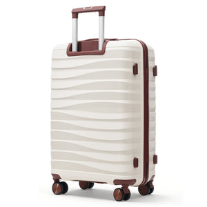English Elm Premium Polypropylene Hard Shell Luggage Set Three Piece with Tsa Locks Spinner Wheels N726P460073O