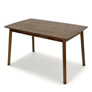 English Elm Solid Wood Walnut Rectangular Dining Table Mid Century Modern for Small Spaces W3204P465631