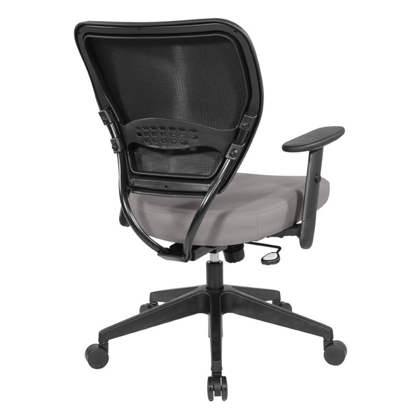 OSP Home Furnishings Silver Ion Antimicrobial Ergonomic Office Chair with Lumbar Support and Adjustable Arms Stratus 5500D-R103