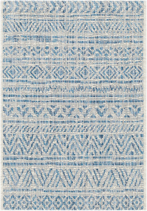 Livabliss Eagean Geometric Indoor Outdoor Polypropylene Area Rug Turkish Woven Living Room Light Blue, Blu 2' x 2'11" EAG2306-23