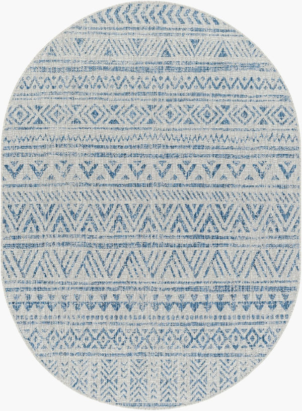 Livabliss Eagean Geometric Indoor Outdoor Polypropylene Area Rug Turkish Woven Living Room Light Blue, Blu 10' x 13'11" EAG2306-1014
