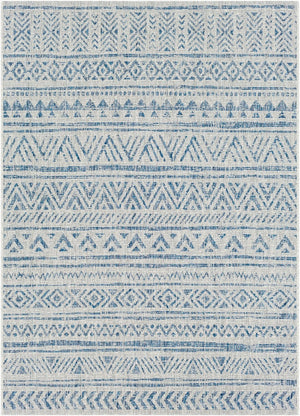 Livabliss Eagean Geometric Indoor Outdoor Polypropylene Area Rug Turkish Woven Living Room Light Blue, Blu 5'3" x 7'7" EAG2306-5376