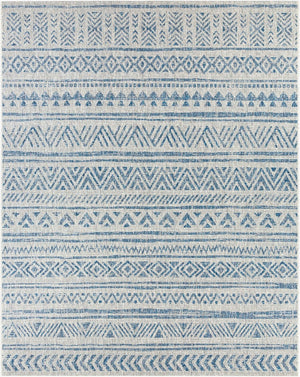 Livabliss Eagean Geometric Indoor Outdoor Polypropylene Area Rug Turkish Woven Living Room Light Blue, Blu 7'10" x 10'2" EAG2306-710103