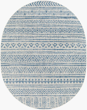 Livabliss Eagean Geometric Indoor Outdoor Polypropylene Area Rug Turkish Woven Living Room Light Blue, Blu 7'10" x 10' EAG2306-71010OV