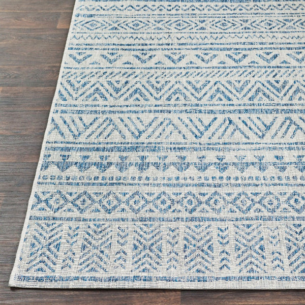 Livabliss Eagean Geometric Indoor Outdoor Polypropylene Area Rug Turkish Woven Living Room Light Blue, Blu 10' x 13'11" EAG2306-1014