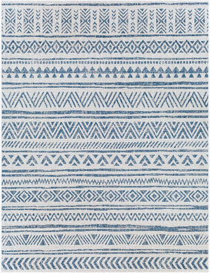 Livabliss Eagean Geometric Polypropylene Area Rug Turkish Woven for Large Living Spaces Blue, Navy 7'10" x 10'2" EAG2335-710103