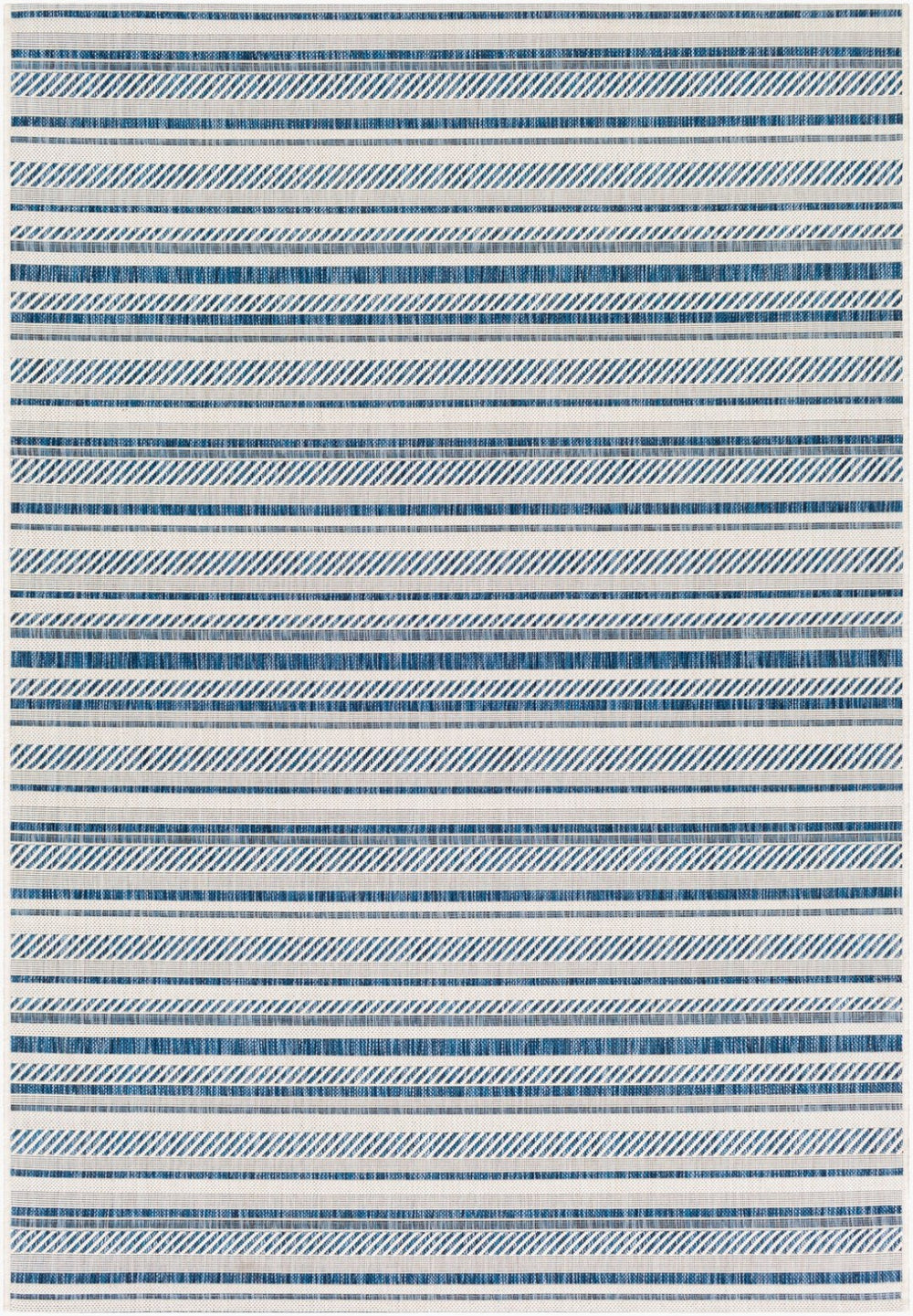 Livabliss Eagean Bohemian Geometric Flatweave Polypropylene Rug for Living Rooms and Patios Navy, Light Blu 12' x 14'11" EAG2337-1215