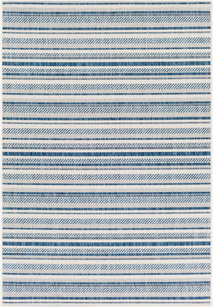 Livabliss Eagean Bohemian Geometric Flatweave Polypropylene Rug for Living Rooms and Patios Navy, Light Blu 12' x 14'11" EAG2337-1215