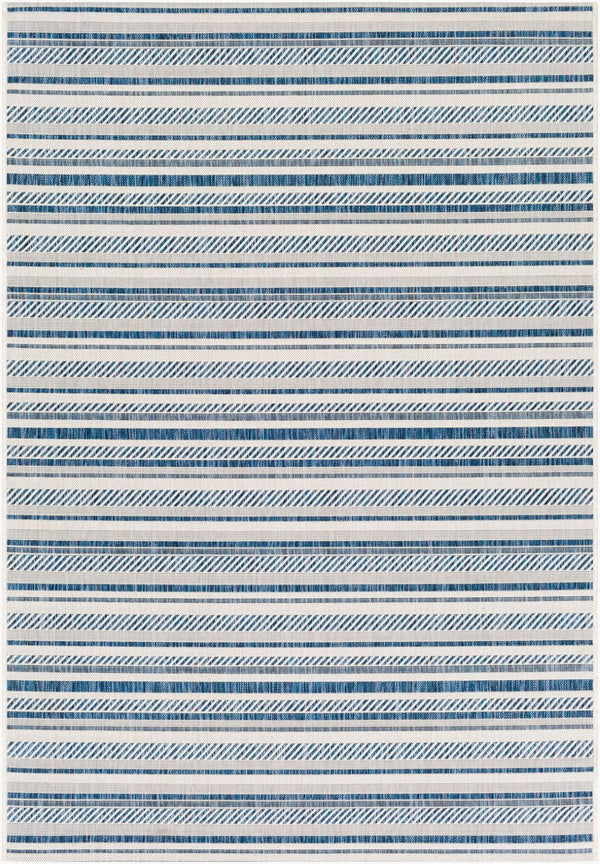Livabliss Eagean Bohemian Geometric Flatweave Polypropylene Rug for Living Rooms and Patios Navy, Light Blu 12' x 14'11" EAG2337-1215