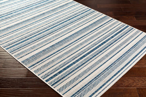 Livabliss Eagean Bohemian Geometric Flatweave Polypropylene Rug for Living Rooms and Patios Navy, Light Blu 12' x 14'11" EAG2337-1215