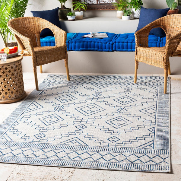Livabliss Eagean Flatweave Polypropylene Area Rug Global Pattern Outdoor Safe High Traffic Floor EAG2343-23