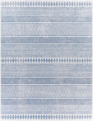 Livabliss Eagean Flatweave Polypropylene Area Rug Bohemian Global Pattern Indoor Outdoor Use Light Blue, Blu 7'10" x 10'2" EAG2344-710103
