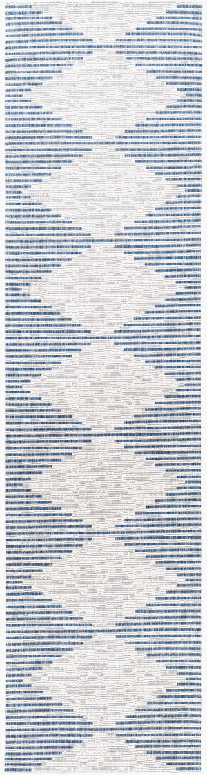 Livabliss Eagean Global Pattern Polypropylene Accent Rug for Entryway Hallway or Patio Dark Blue, Navy 2'7" x 10' EAG2349-2710