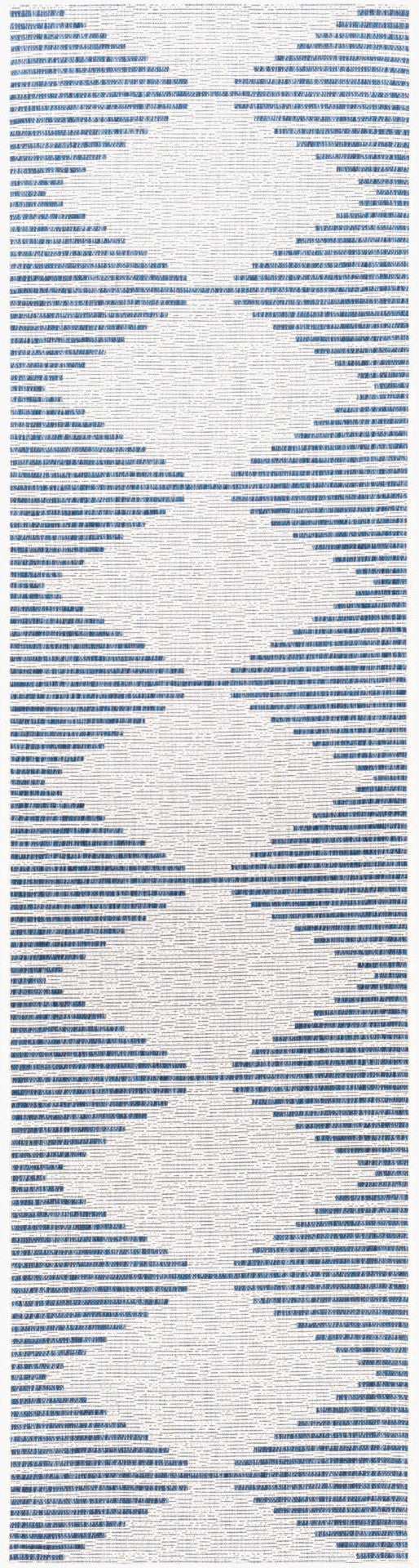 Livabliss Eagean Global Pattern Polypropylene Accent Rug for Entryway Hallway or Patio Dark Blue, Navy 2'7" x 10' EAG2349-2710