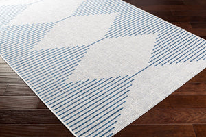 Livabliss Eagean Global Pattern Polypropylene Accent Rug for Entryway Hallway or Patio Dark Blue, Navy 7'10" x 10'2" EAG2349-710102