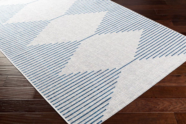 Livabliss Eagean Global Pattern Polypropylene Accent Rug for Entryway Hallway or Patio Dark Blue, Navy 7'10" x 10'2" EAG2349-710102