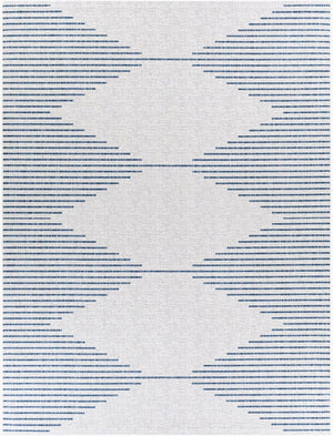 Livabliss Eagean Global Pattern Polypropylene Accent Rug for Entryway Hallway or Patio Dark Blue, Navy 7'10" x 10'2" EAG2349-710102