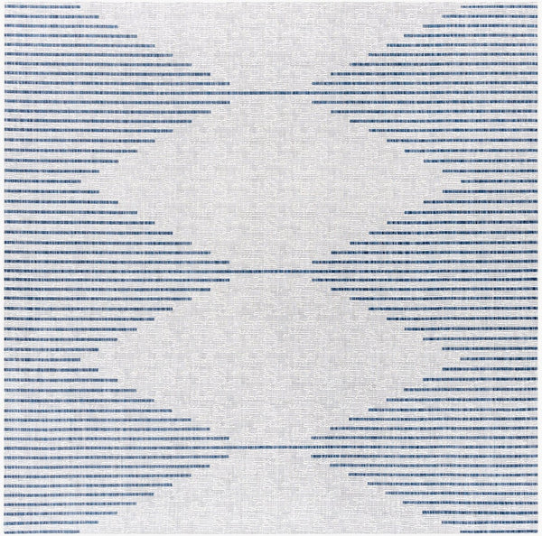 Livabliss Eagean Global Pattern Polypropylene Accent Rug for Entryway Hallway or Patio Dark Blue, Navy 7'10" x 7'10" Square EAG2349-710SQ
