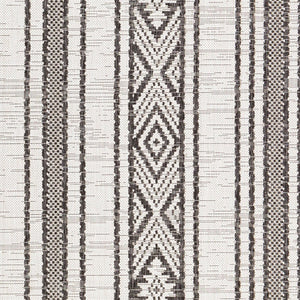 Livabliss Eagean Bohemian Global Flatweave Polypropylene Runner Rug for Hallways and Entryways Black, White 8'10" x 12' EAG2352-81012