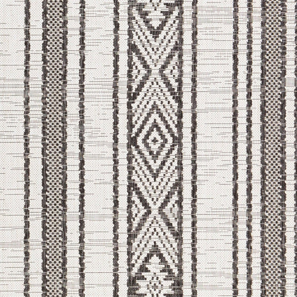 Livabliss Eagean Bohemian Global Flatweave Polypropylene Runner Rug for Hallways and Entryways Black, White 8'10" x 12' EAG2352-81012