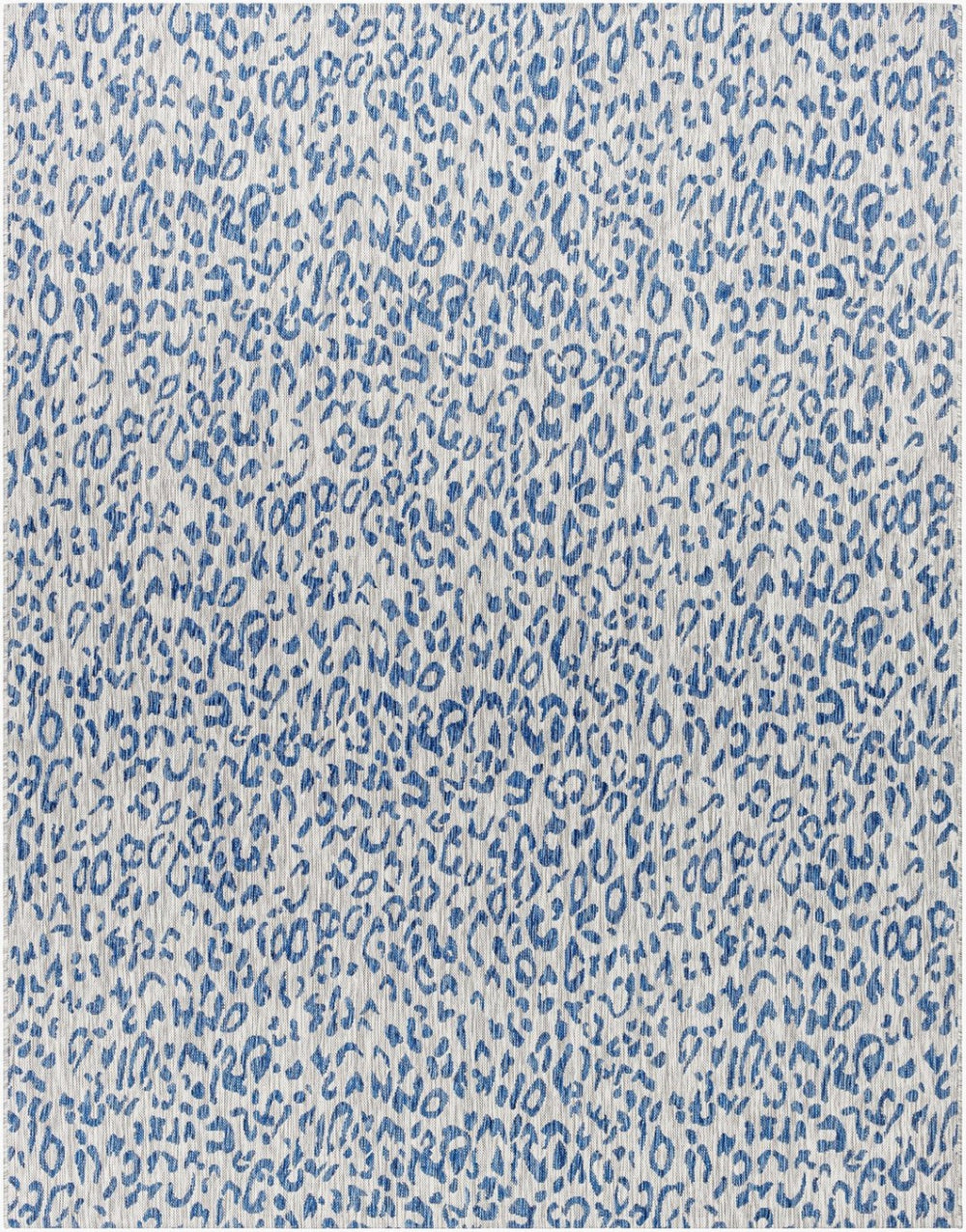 Livabliss Eagean Flatweave Polypropylene Rug Turkish Geometric Pattern for Entryway or Patio Dark Blue, Navy 7'10" x 10'2" EAG2353-710102