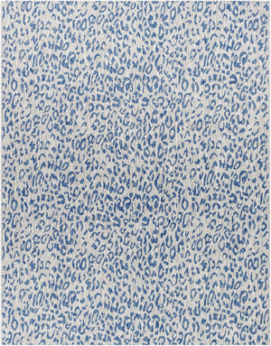 Livabliss Eagean Flatweave Polypropylene Rug Turkish Geometric Pattern for Entryway or Patio Dark Blue, Navy 7'10" x 10'2" EAG2353-710102