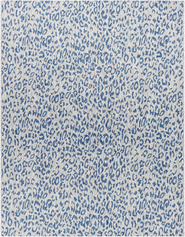 Livabliss Eagean Flatweave Polypropylene Rug Turkish Geometric Pattern for Entryway or Patio Dark Blue, Navy 7'10" x 10'2" EAG2353-710102