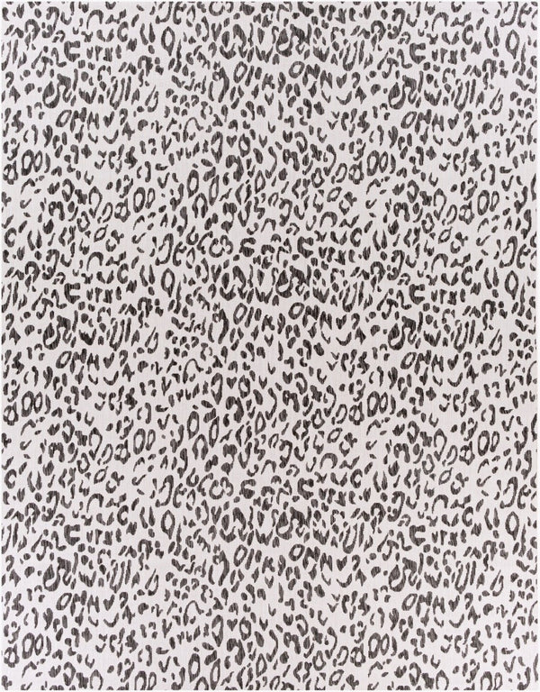 Livabliss Eagean Flatweave Polypropylene Indoor Outdoor Rug for Entryways and Compact Spaces Black, White 7'10" x 10'2" EAG2354-710102
