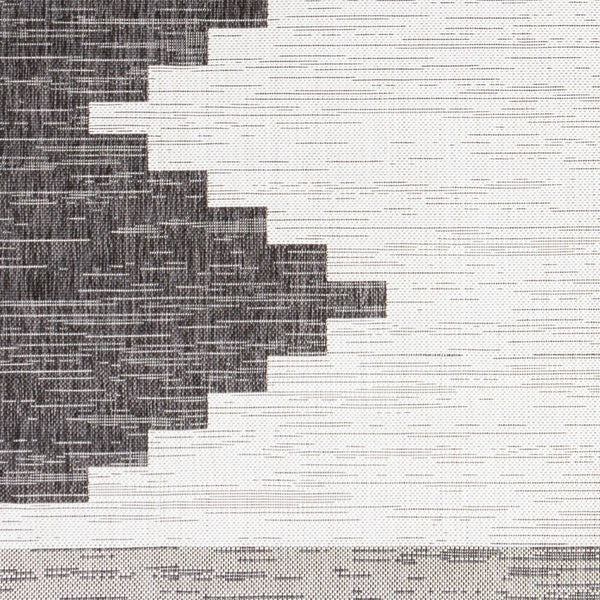 Livabliss Eagean Bohemian Geometric Polypropylene Accent Rug for Entryways and Small Spaces Black, White 5'3" x 7'7" EAG2356-5377