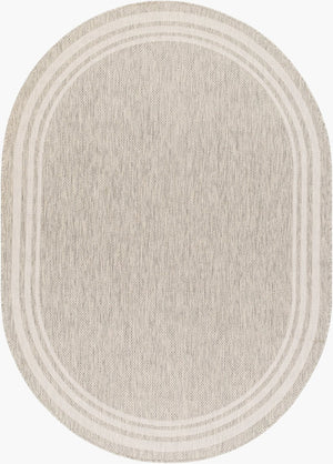 Livabliss Eagean Flatweave Polypropylene Area Rug Turkish Geometric Pattern for Living Dining Rooms Oatmeal, Gray 8'10" x 12' EAG2366-81012