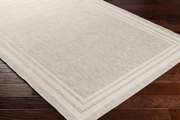 Livabliss Eagean Flatweave Polypropylene Area Rug Turkish Geometric Pattern for Living Dining Rooms Oatmeal, Gray 8'10" x 12' EAG2366-81012