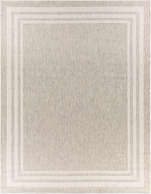 Livabliss Eagean Flatweave Polypropylene Area Rug Turkish Geometric Pattern for Living Dining Rooms Oatmeal, Gray 7'10" x 10'2" EAG2366-710102