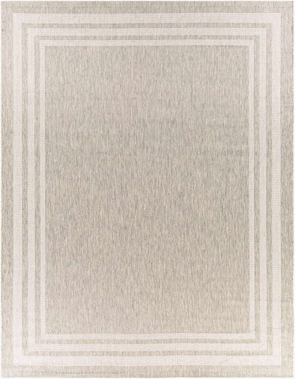 Livabliss Eagean Flatweave Polypropylene Area Rug Turkish Geometric Pattern for Living Dining Rooms Oatmeal, Gray 7'10" x 10'2" EAG2366-710102