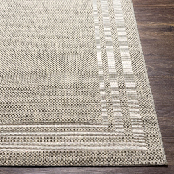 Livabliss Eagean Flatweave Polypropylene Area Rug Turkish Geometric Pattern for Living Dining Rooms Oatmeal, Gray 8'10" x 12' EAG2366-81012