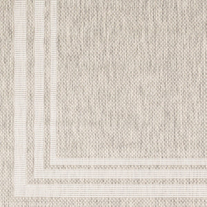 Livabliss Eagean Flatweave Polypropylene Area Rug Turkish Geometric Pattern for Living Dining Rooms Oatmeal, Gray 8'10" x 12' EAG2366-81012