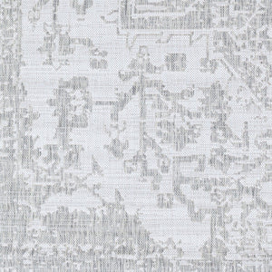 Livabliss Eagean Flatweave Polypropylene Area Rug Traditional Pattern for High Traffic Spaces Gray, Oatmeal 7'10" x 10'2" EAG2380-710102