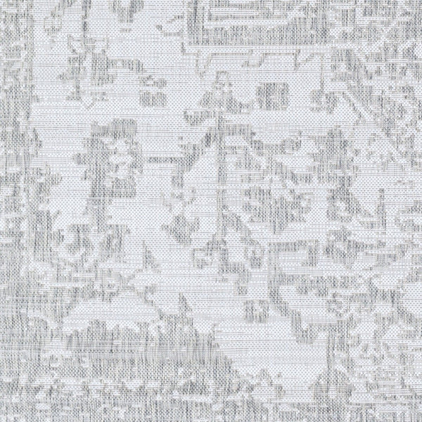 Livabliss Eagean Flatweave Polypropylene Area Rug Traditional Pattern for High Traffic Spaces Gray, Oatmeal 7'10" x 10'2" EAG2380-710102