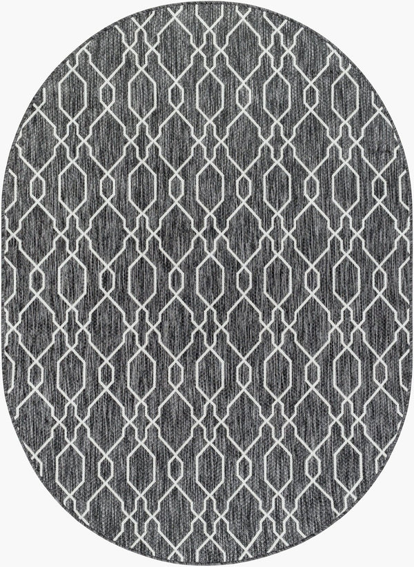 Livabliss Eagean Traditional Flatweave Polypropylene Area Rug for Large Living Dining Spaces Charcoal, Cream 8'10" x 12' EAG2384-81012