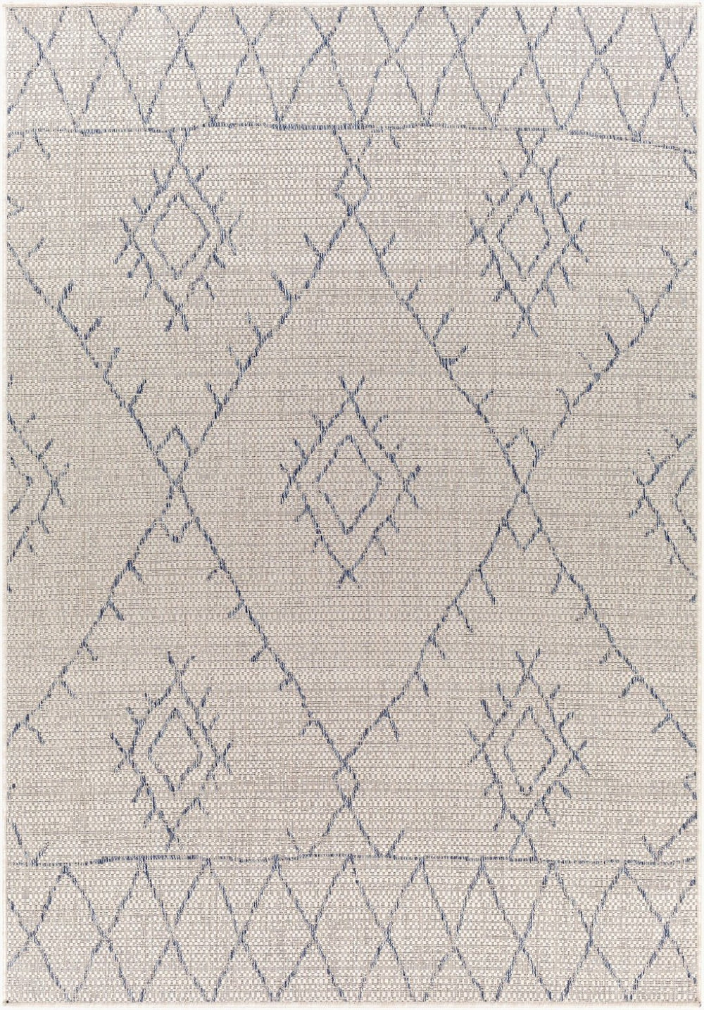 Livabliss Eagean Flatweave Polypropylene Runner Rug Global Pattern for Hallways and Entryways Oatmeal, Gray 2'7" x 10' EAG2401-2710