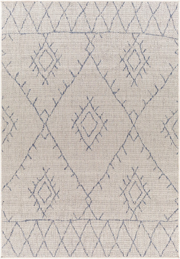 Livabliss Eagean Flatweave Polypropylene Runner Rug Global Pattern for Hallways and Entryways Oatmeal, Gray 2'7" x 10' EAG2401-2710