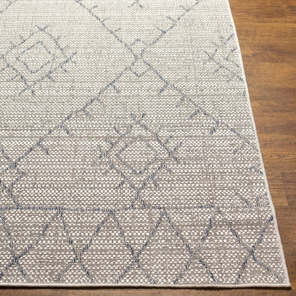 Livabliss Eagean Flatweave Polypropylene Runner Rug Global Pattern for Hallways and Entryways Oatmeal, Gray 2'7" x 10' EAG2401-2710