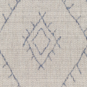 Livabliss Eagean Flatweave Polypropylene Runner Rug Global Pattern for Hallways and Entryways Oatmeal, Gray 6'7" x 6'7" EAG2401-67RD