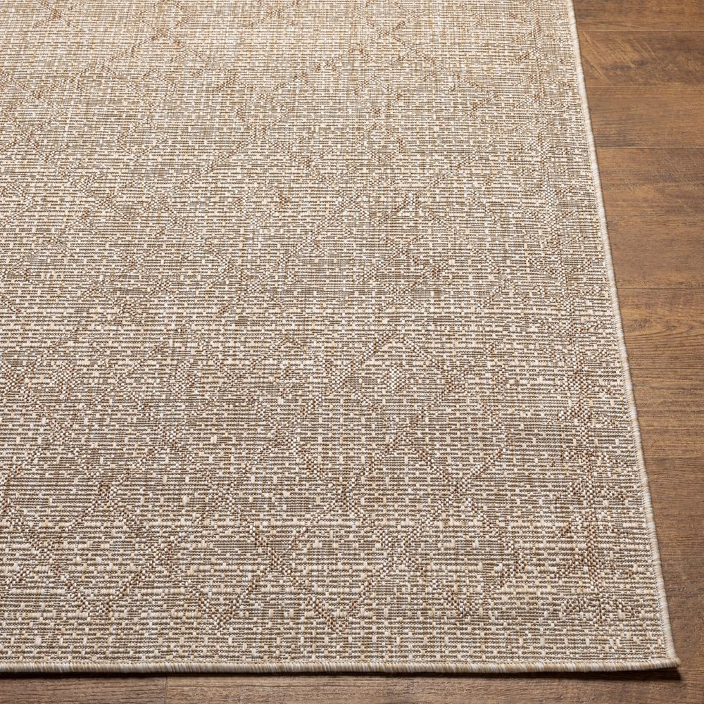 Livabliss Eagean Flatweave Polypropylene Runner Rug Bohemian Global Pattern for Hallway or Patio Brown, Light Br 2'7" x 12' EAG2404-2712