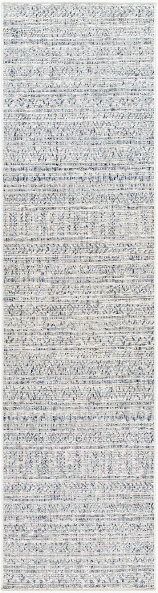 Livabliss Eagean Bohemian Geometric Flatweave Polypropylene Rug for Entryway Kitchen Patio Navy, Blue 2'7" x 12' EAG2405-2712