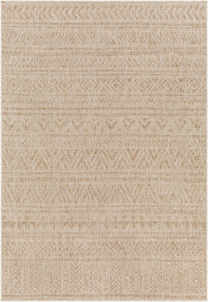 Livabliss Eagean Turkish Flatweave Polypropylene Area Rug for Entryways and Outdoor Spaces Light Beige, Cr 2' x 2'11" EAG2406-2211