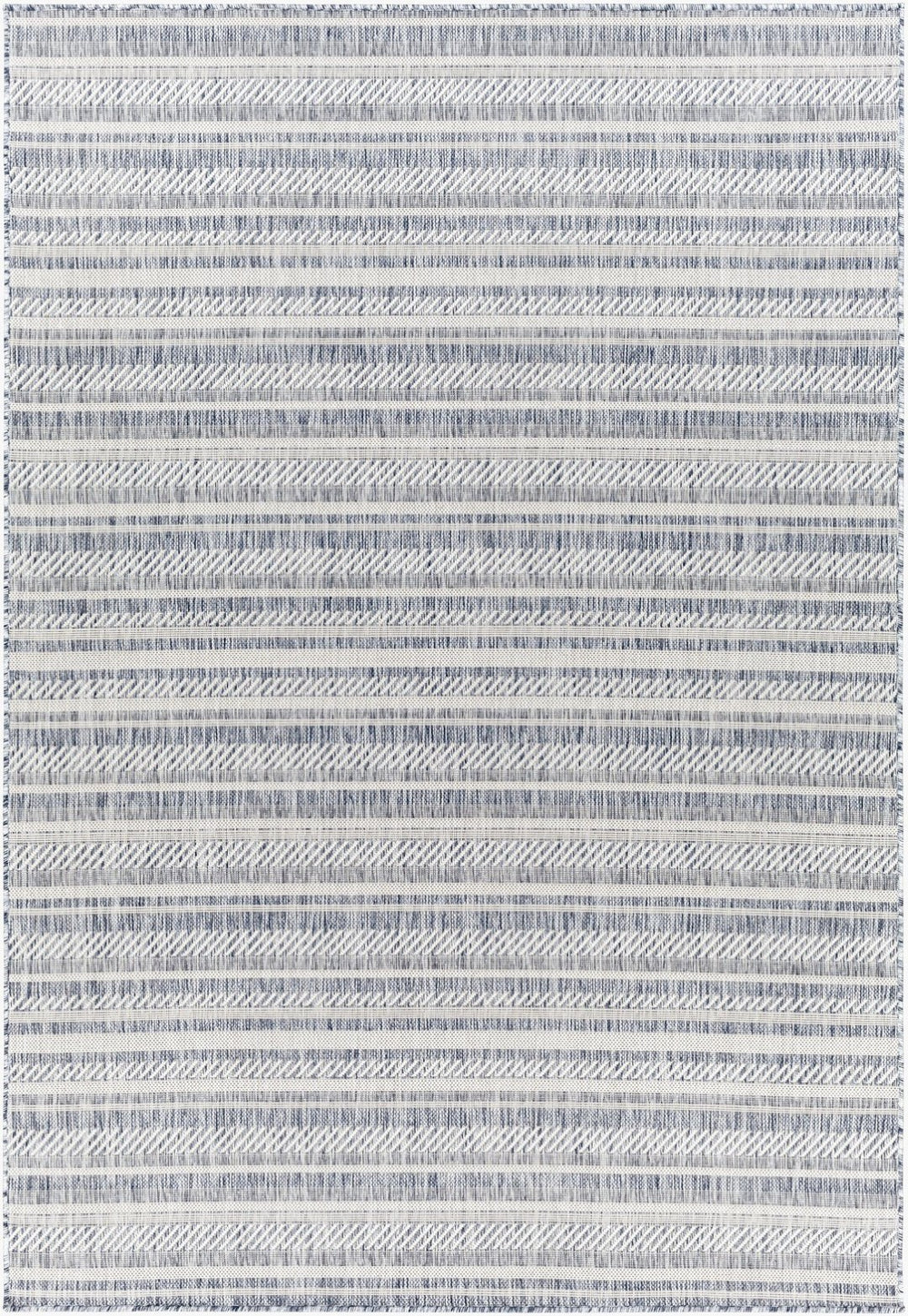 Livabliss Eagean Bohemian Global Flatweave Polypropylene Accent Rug for Entryway or Patio Navy, Blue 7'10" x 10'2" EAG2407-710102