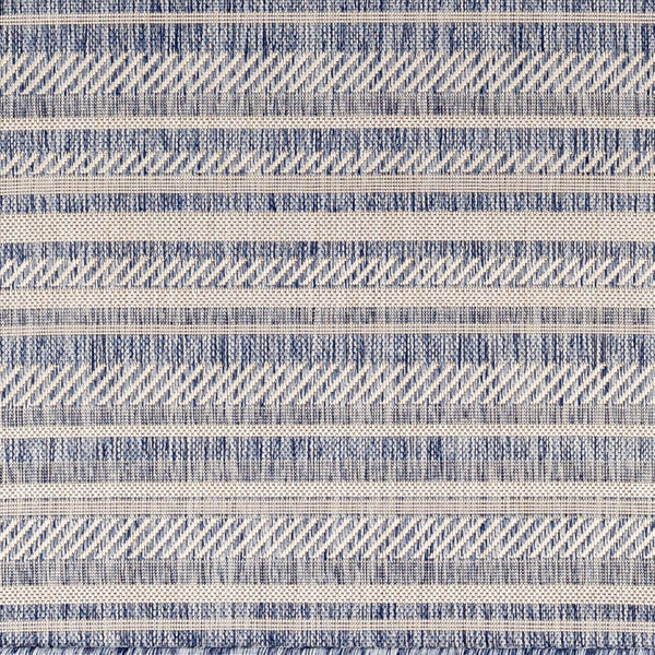 Livabliss Eagean Bohemian Global Flatweave Polypropylene Accent Rug for Entryway or Patio Navy, Blue 7'10" x 10'2" EAG2407-710102