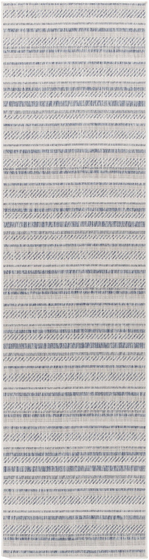 Livabliss Eagean Bohemian Flatweave Polypropylene Rug for Entryways and Covered Patios Oatmeal, Gray 2'7" x 12' EAG2408-2712
